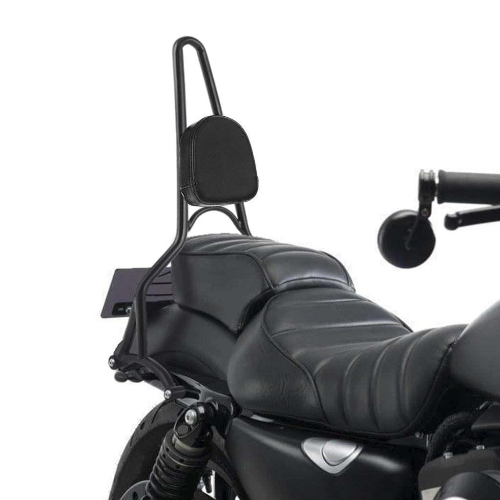 Rear Sissy Bar Passenger Backrest Pad for Harley Sportster XL883 1200 (2004–2022)