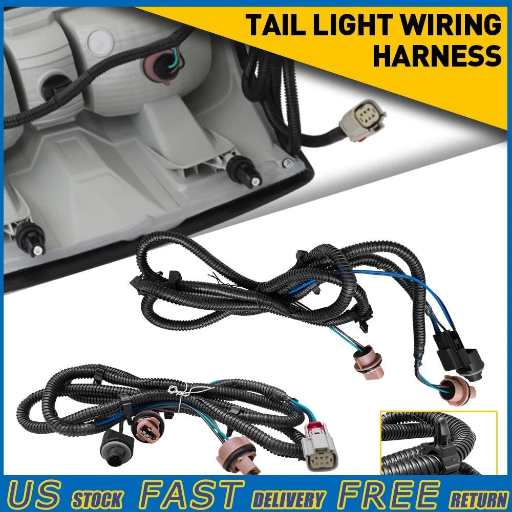 Tail Light Lamps Wiring Harness LH RH Pair for Silverado 2500HD 3500HD (2016–2019)