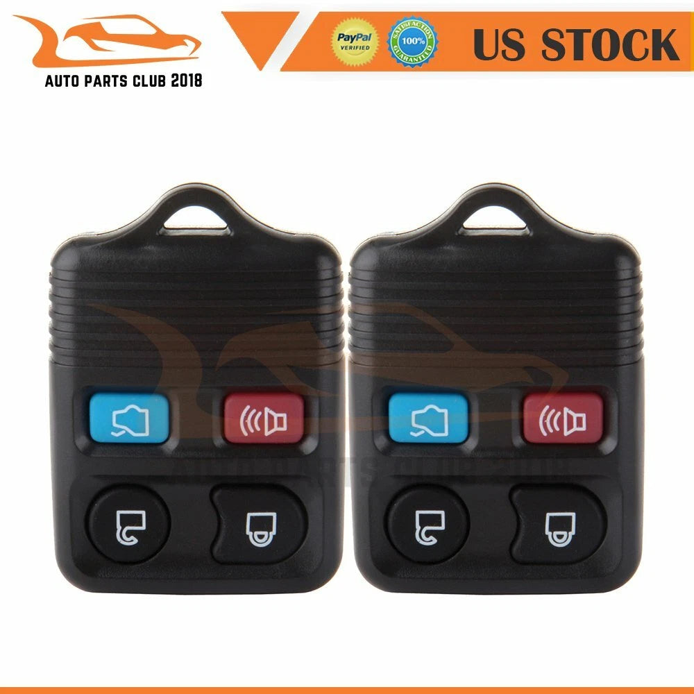 Set of 2 Keyless Key Fob Remote Cases for Mercury Grand Marquis Ford Mustang