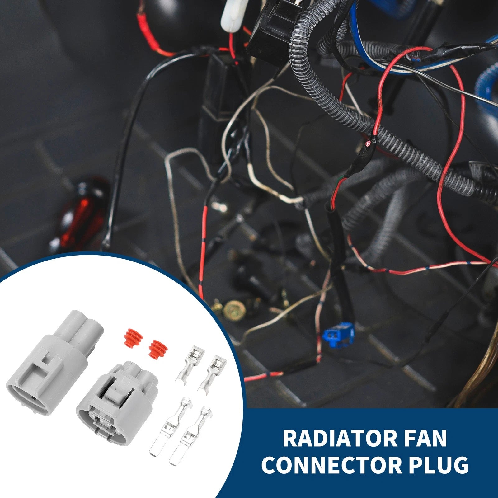 2 Pin Radiator Fan Connector Plug for Toyota RAV4 (1994–2000)