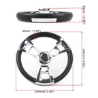 3-Spoke Steering Wheel for Yacht Speed Boat (13.5")