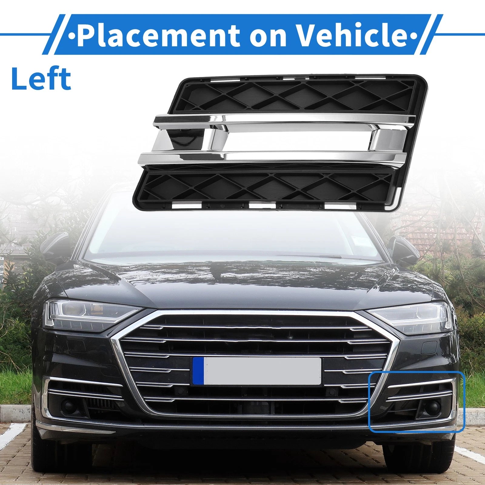 Fog Light Grill for Mercedes-Benz GLK-Class (2008–2015) No. 2048854223