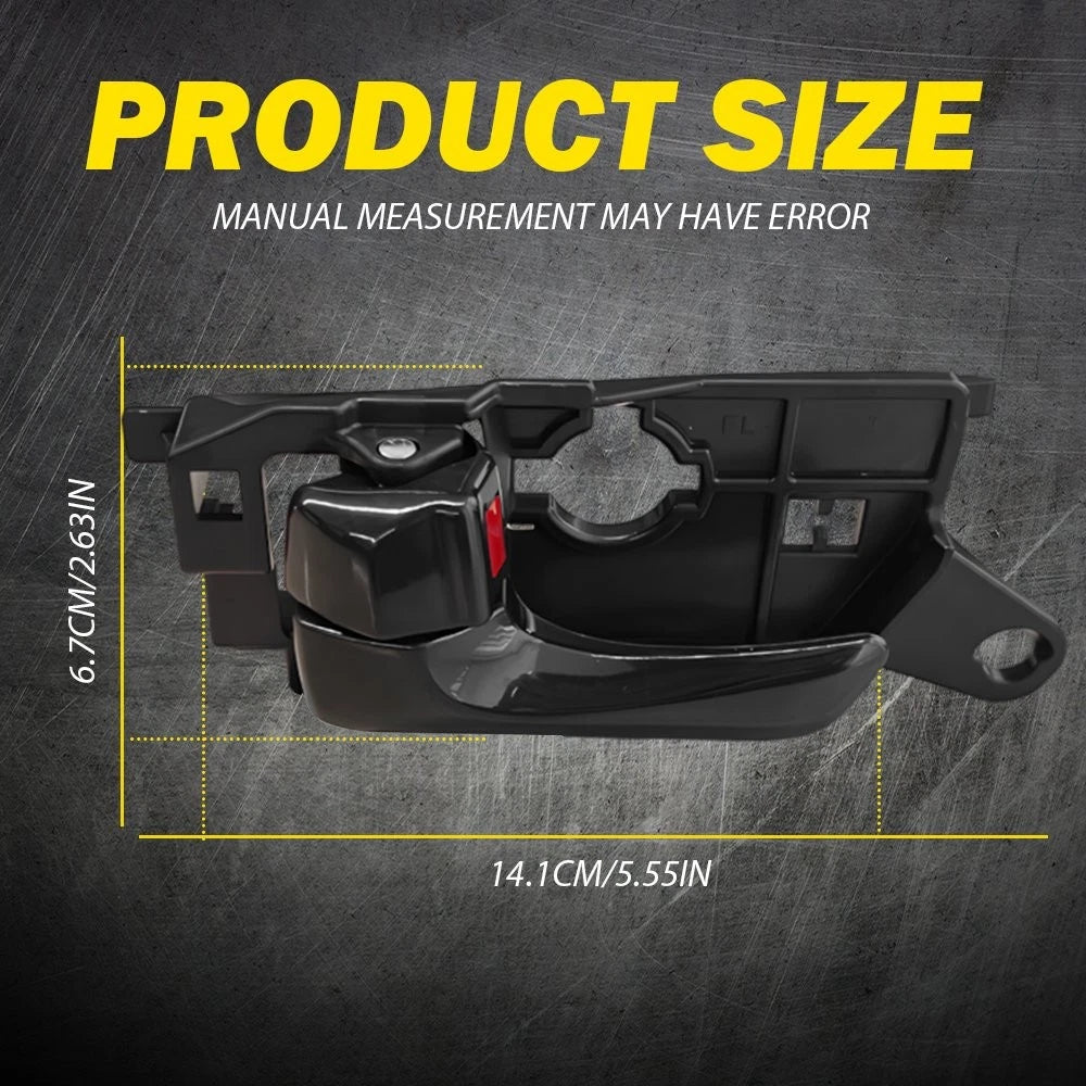 Interior Door Handle for Hyundai Sonata (2008–2010) Front Left ABS Black