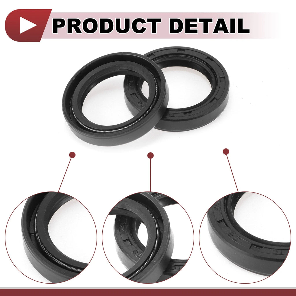 Set of 5 Rotary Shaft Oil Seals 28x40x7mm Nitrile Rubber 672668828410