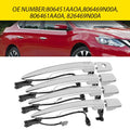 Set of 4 Outside Exterior Door Handles for Nissan Leaf (2011–2014)