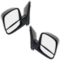 Manual Side Mirrors Pair for Chevy Express, GMC Savana (2008–2021)