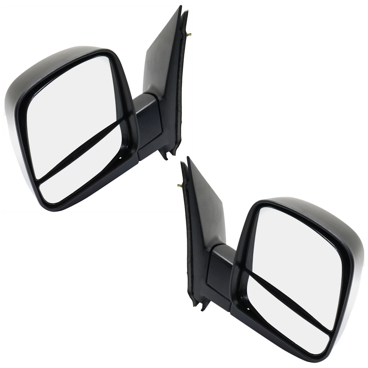 Manual Side Mirrors Pair for Chevy Express, GMC Savana (2008–2021)