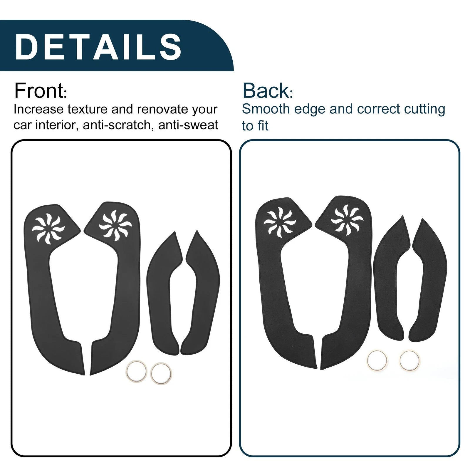 Set of 1 Car Door Anti Kick Pad Sticker Protector for Hyundai Accent (2006–2011)