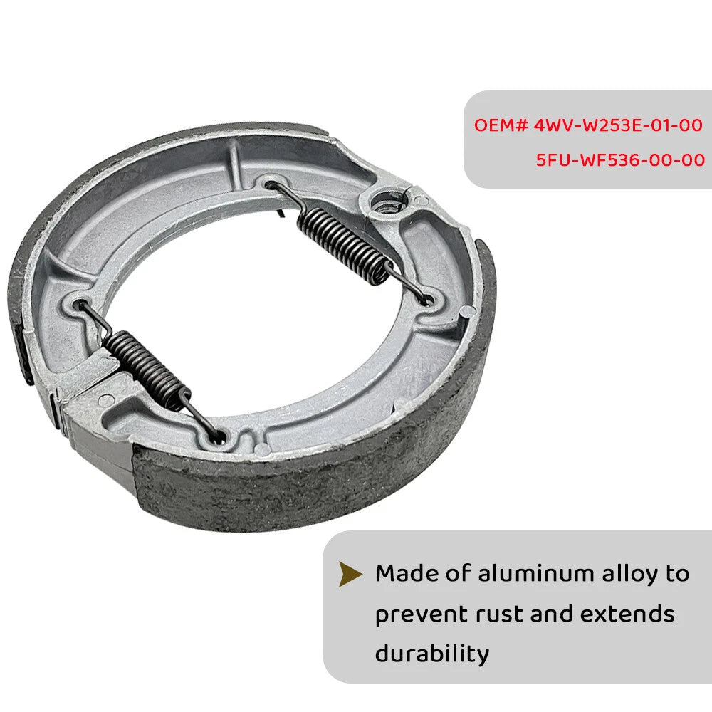Rear Brake Shoes for Yamaha Big Bear 350 400 YFM350FW YFM350U YFM400 (1996–2004)