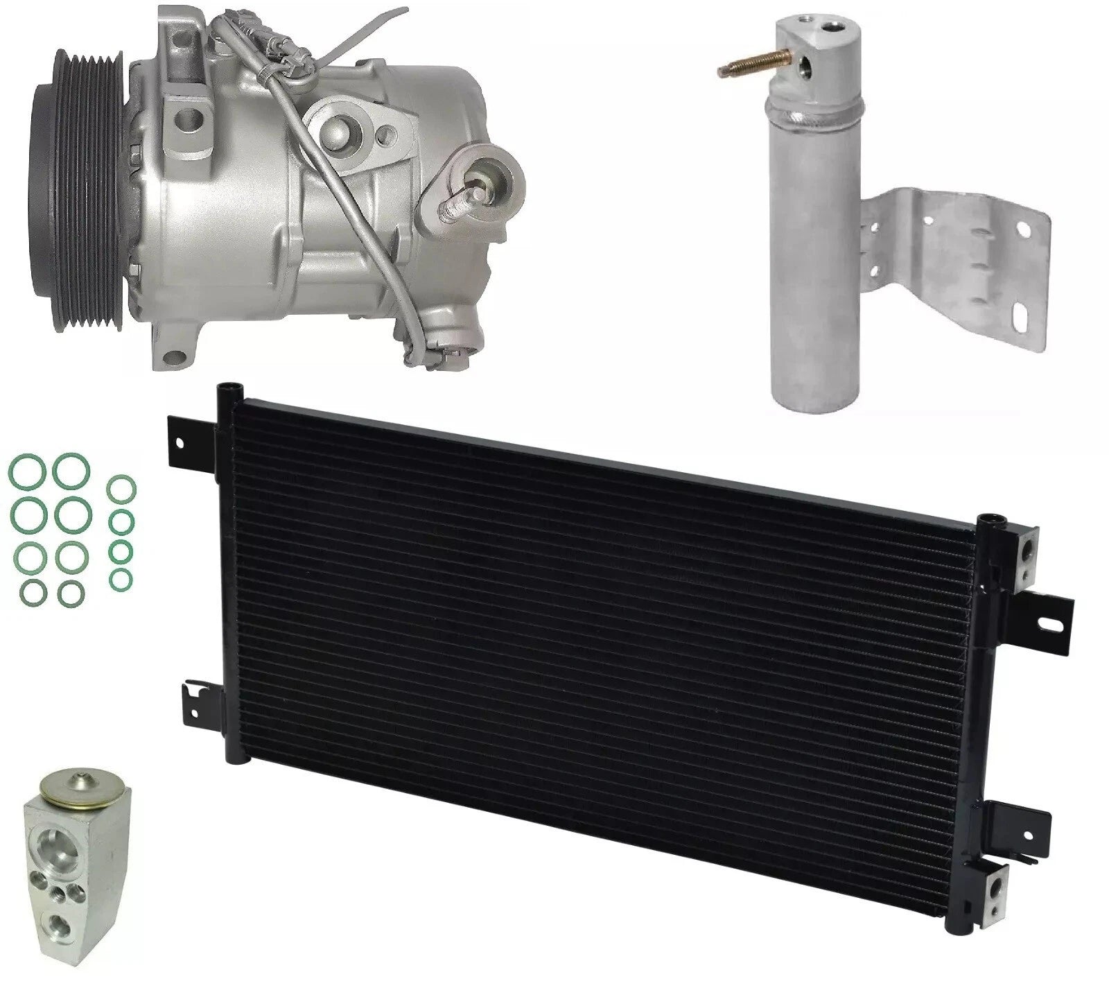 A C Compressor Kit With Condenser Replacement for Jeep Patriot (2013–2014)
