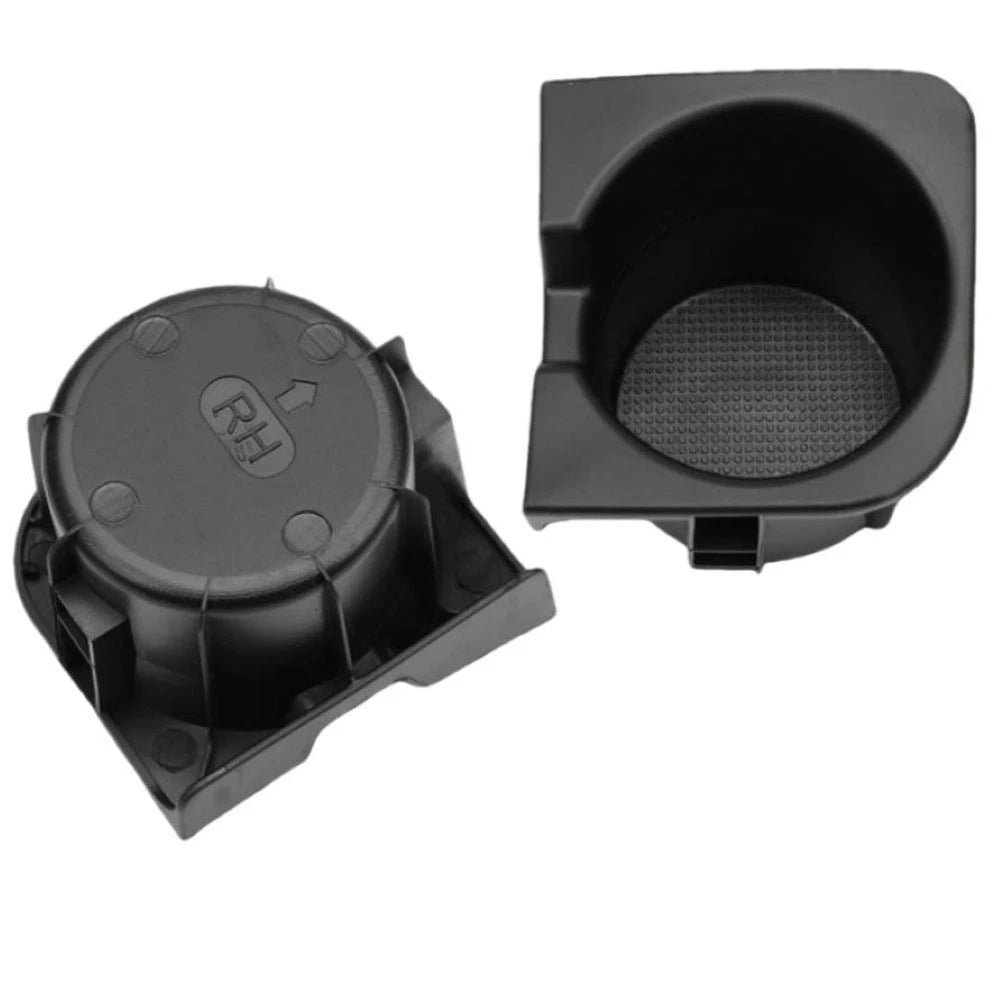 Set of 2 Center Console Cup Holder Inserts for Toyota Tacoma (2005–2017) Black