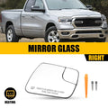Passenger Side Heated Mirror Glass for Dodge Ram 1500 (2019–2025)