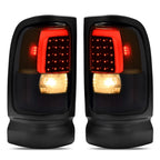 Smoke LED Tube Brake Tail Lights for Dodge Ram 1500 2500 3500 (1994–2001)
