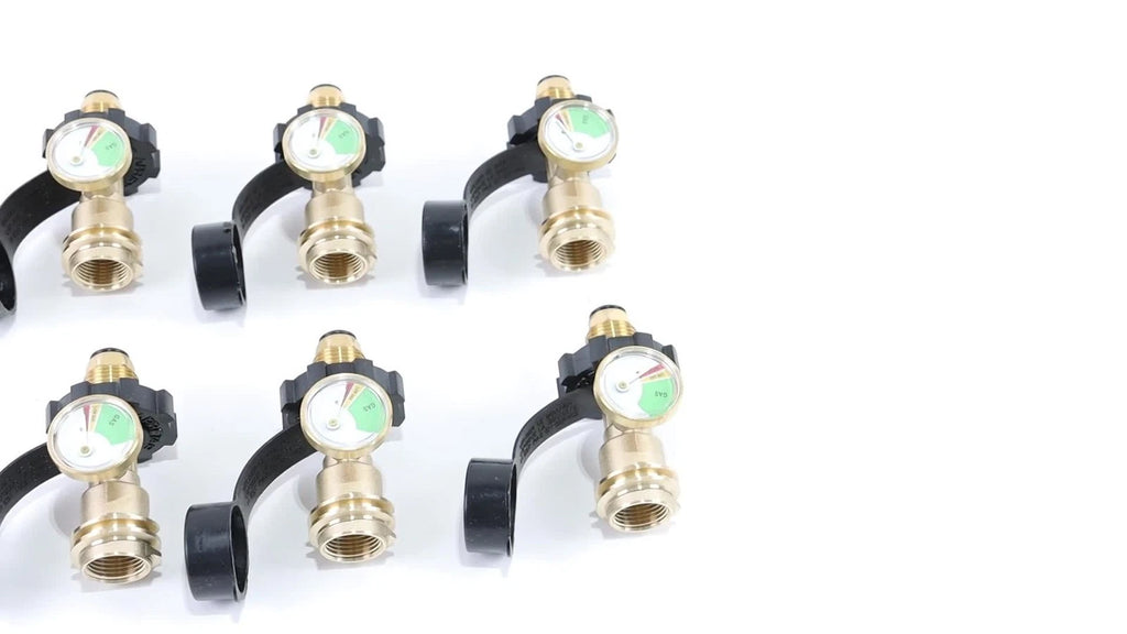 Set of 6 Propane Tank Adapters for POL to QCC1/Type1 Conversion