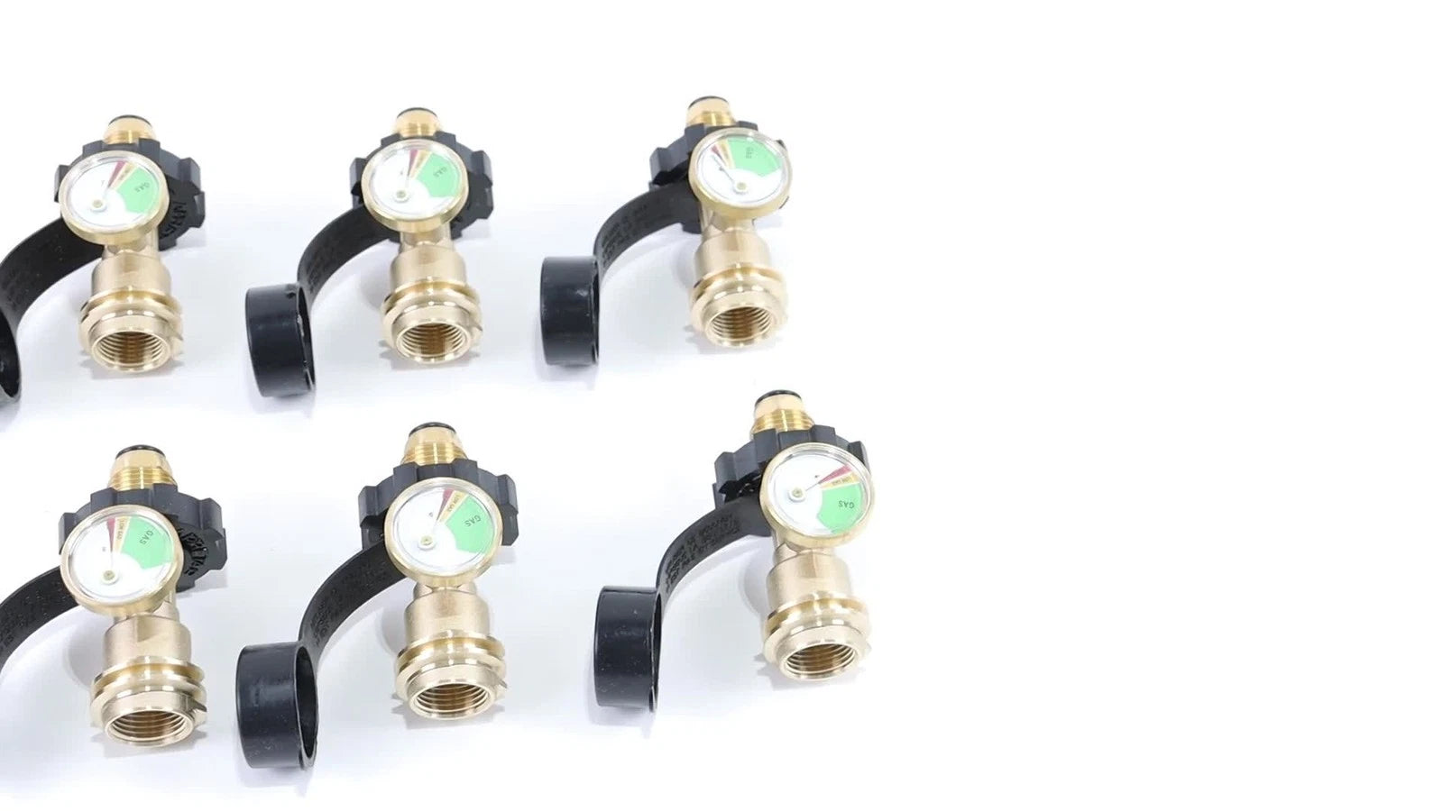 Set of 6 Propane Tank Adapters for POL to QCC1/Type1 Conversion