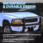 Steel Front Grill Brush Guard for Dodge Dakota (1997–2004) Black