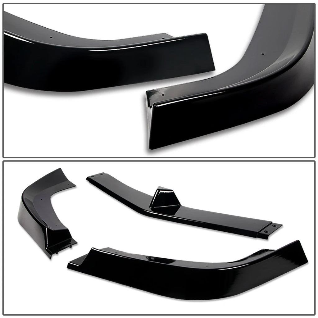 3Pcs Front Bumper Lip Splitter for Mercedes W204 C300 C350 (2012–2014)