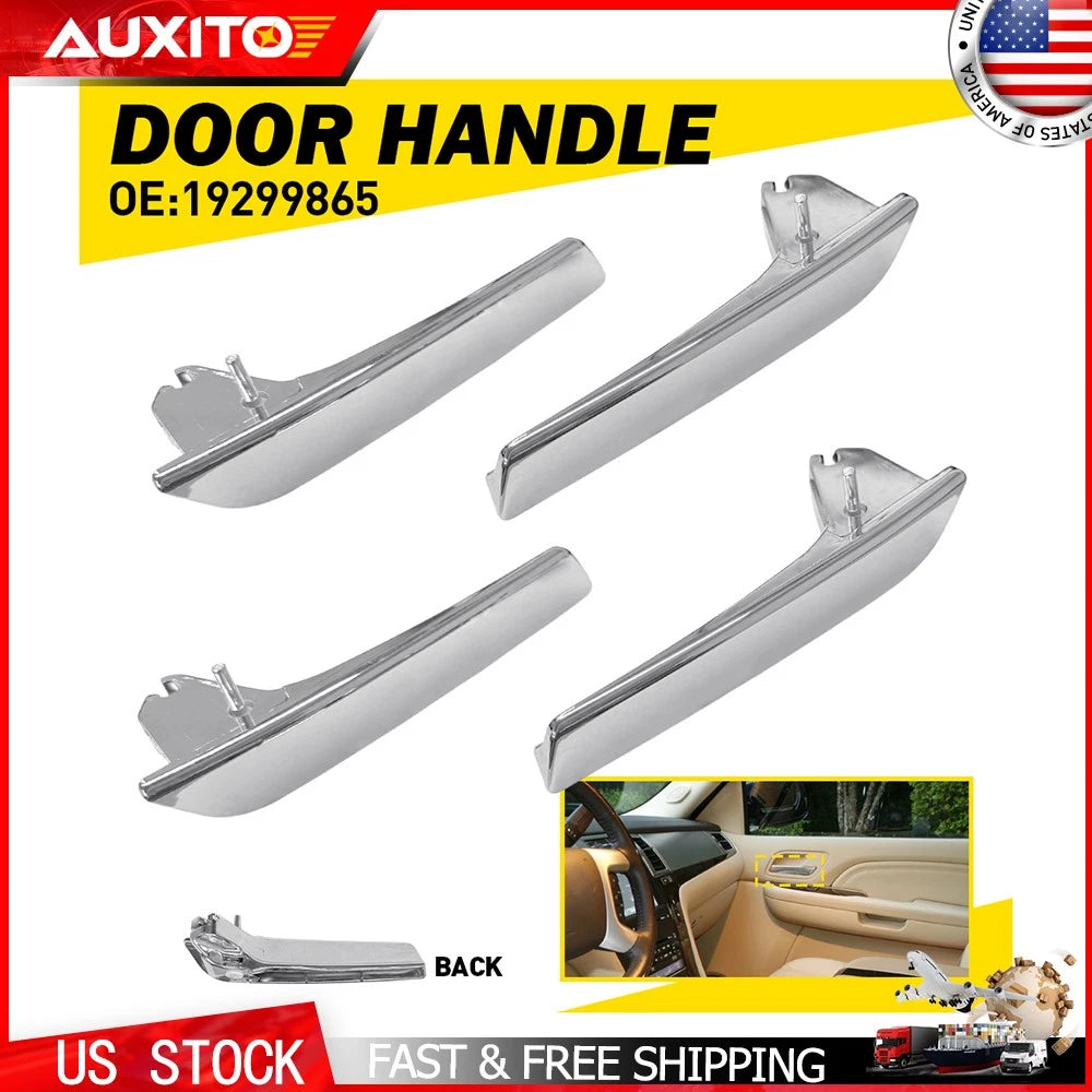4X Inside Silver Door Handles for Chevy Tahoe (2007–2014)