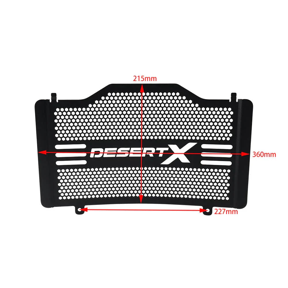 Black Radiator Grille Guard Cover for Ducati Desert X (2022-2023)