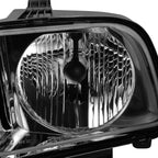 Pair Chrome Housing Clear Corner Headlights for Ford Mustang S197 (2005–2009)