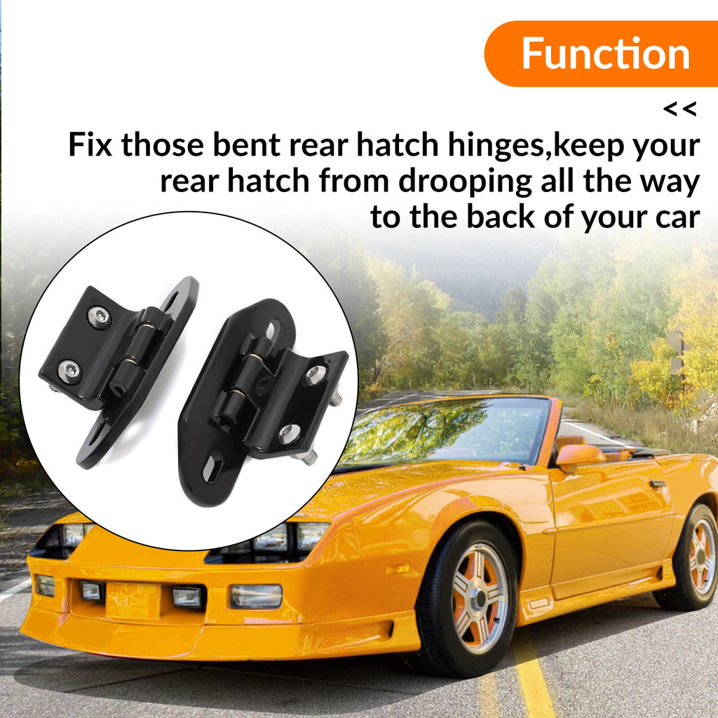 2X Aluminum Rear Hatch Hinges for Chevy Camaro Pontiac Firebird (1982–1992)