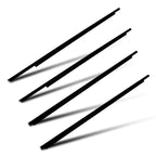 Set of 2 Front & Rear Window Scraper Seal Belt Weatherstrip for Toyota Prius (2004–2009)