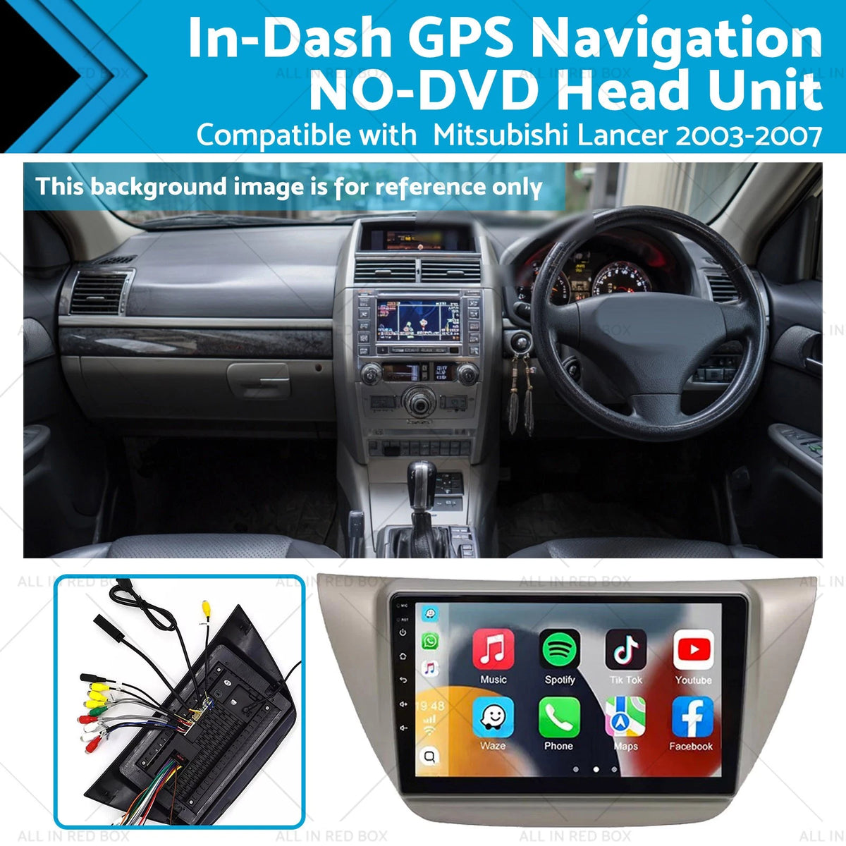 CarPlay Android Stereo 4GB+64GB for Mitsubishi Lancer (2003–2007)