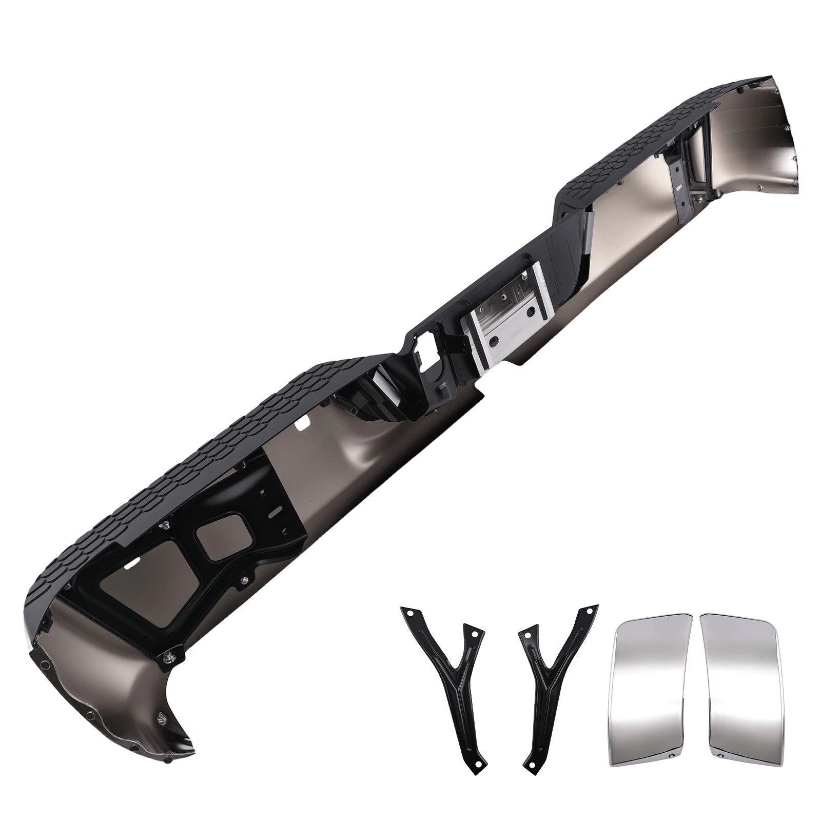 Chrome Rear Bumper for Ram 2500 3500 (2013–2018) 68049769AA Steel Bolt-On w/ Sensor
