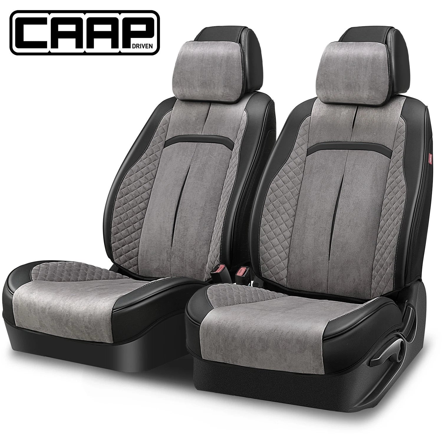 Set of 2 CAAP Driven Voris Series Front Row Seat Covers for Universal Fit