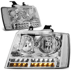 LED DRL Turn Signal Headlight Lamps for Tahoe Suburban (2007–2014)