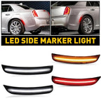 Smoked LED Side Marker Lights for Chrysler 300 300C 300S (2015–2023)