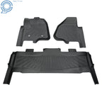 3D Floor Mat for Ford F250-F550 SuperCrew Cab (2012–2016) TPE Black