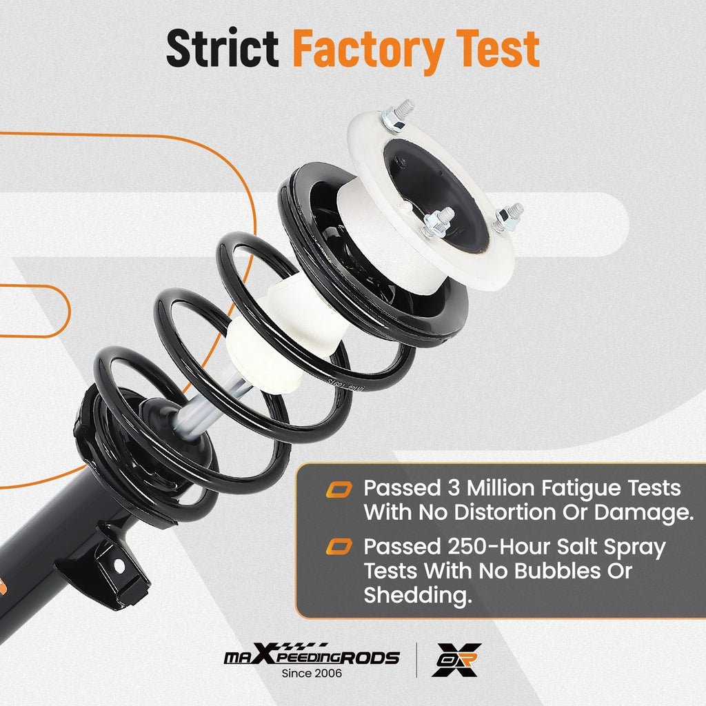 Complete Struts w/Coil Springs & Sway Bar Link for BMW 325i (2006)
