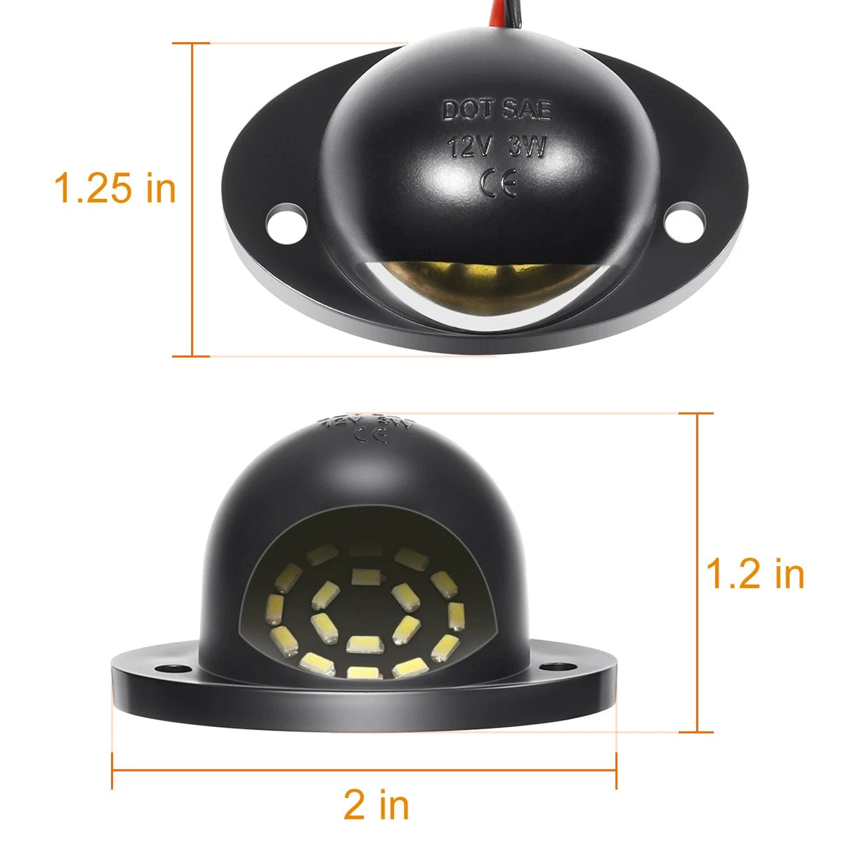 Set of 2 Polished Side Step Pads for Toyota Sienna (2011–2020)