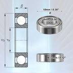 5 Pcs MR106ZZ Deep Groove Ball Bearings for Cars (6x10x3mm)