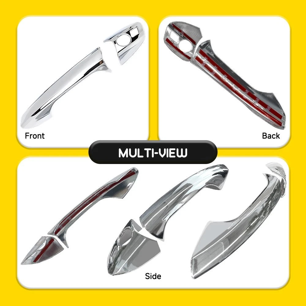 Chrome Door Handle Keyhole Cover Trim for Benz GLK CLA GLA Class (2014–2020)