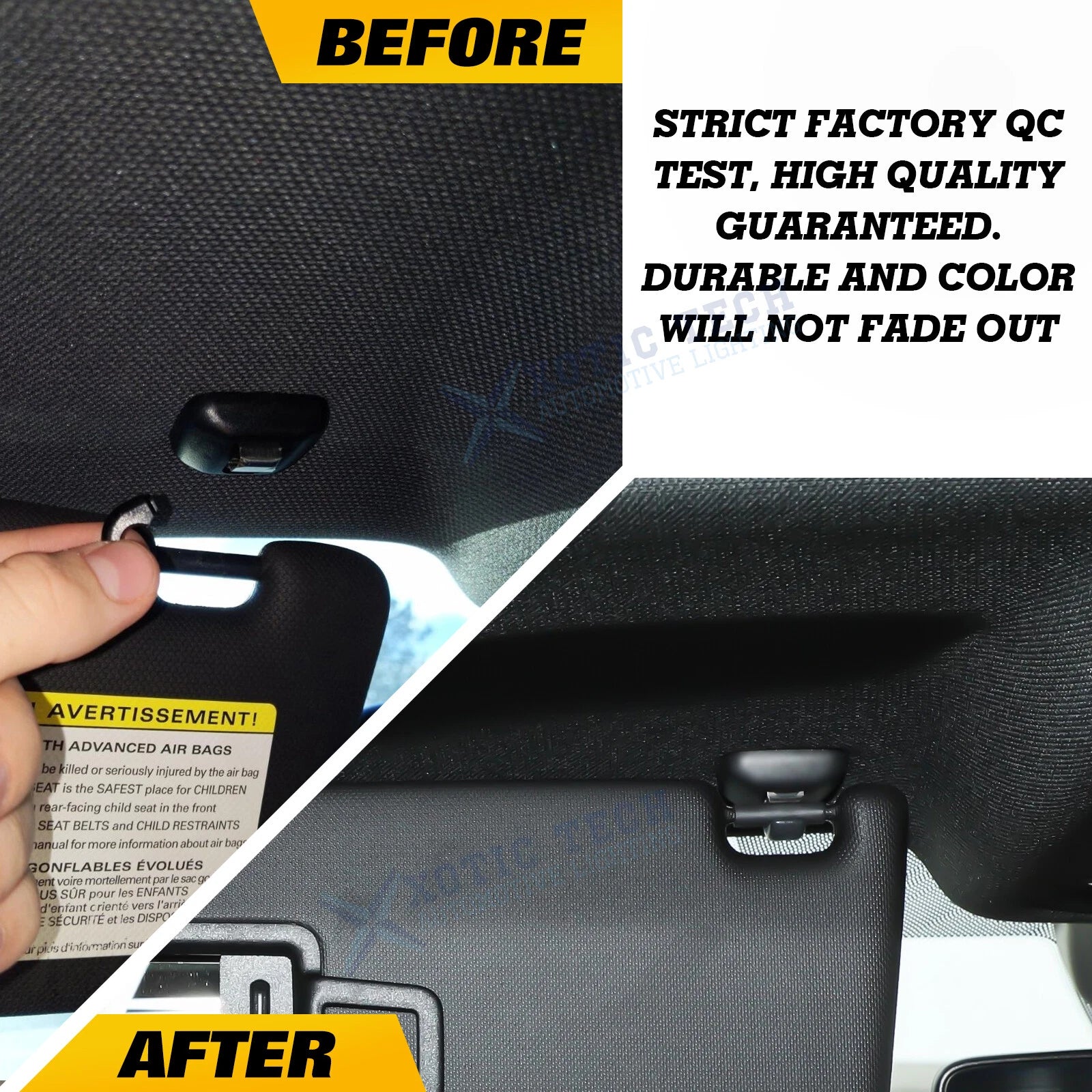 Sun Visor Hook Clip and Joystick Cover Set for Audi A4 S4 A5 Q5 (2017-2020)