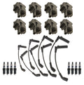 8 Ignition Wires & 8 Spark Plugs Kit for GMC Chevrolet 8.1L V8 (2001–2006)