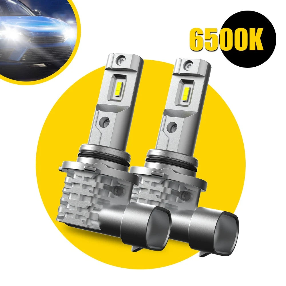 2X AUXITO 9006 LED Headlight Bulbs for High Low Beam (6500K Cool White)