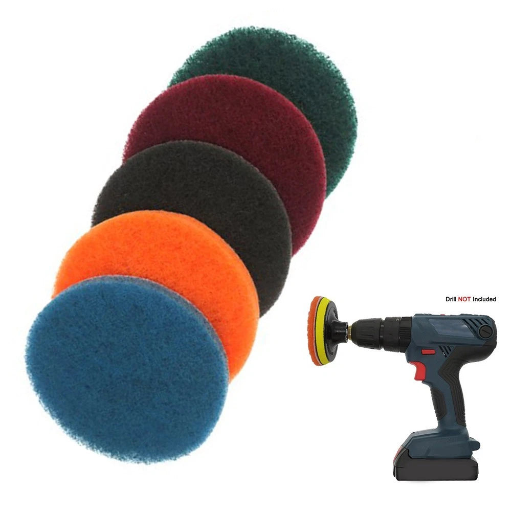 4X Industrial Scouring Pad 100mm for Polishing and Protrusion Removal