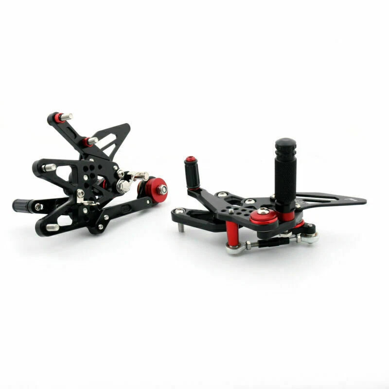 Aluminum Rearsets Footpegs for Daytona 675/R (2013–2017) Black