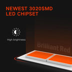 2X Red 1157 LED Brake Stop Turn Signal Tail Light Bulbs 7528 2357 2057 for