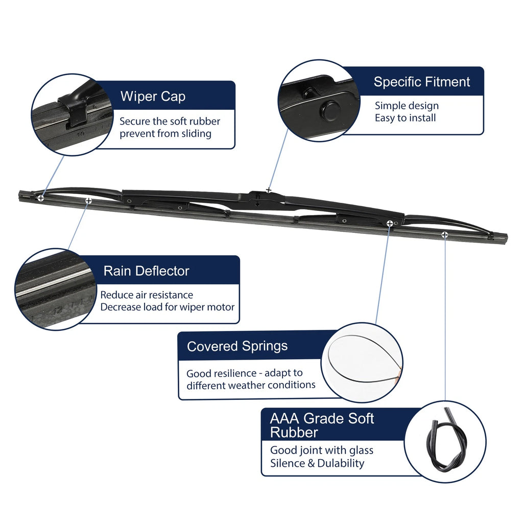 18" Rear Windshield Wiper Blade for BMW X5 E53, 5 Series Touring E34