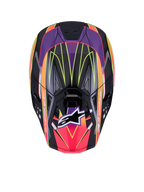 Alpinestars Supertech Helmet for Offroad (2022–2024) - Medium Pink/Violet/Yellow Fluo