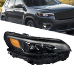 LED Headlight Housing for Jeep Cherokee (2019–2022) Black Passenger Side