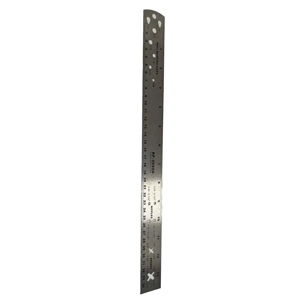 Stainless Steel Spoke Measuring Ruler for Accurate Measurements (13 Inch)