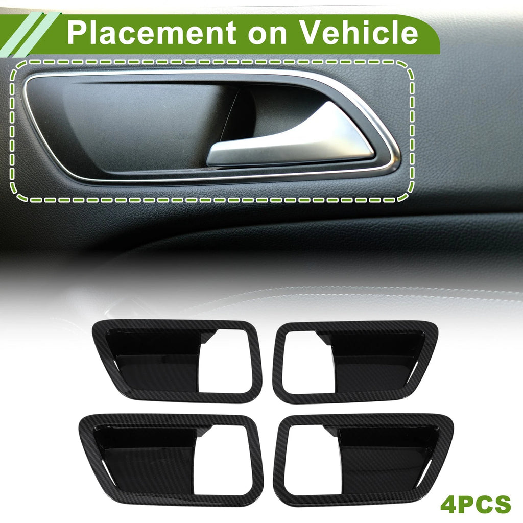 Set of 4 Interior Door Handle Bowl Cover Trim for Toyota Tundra (2022–2024)