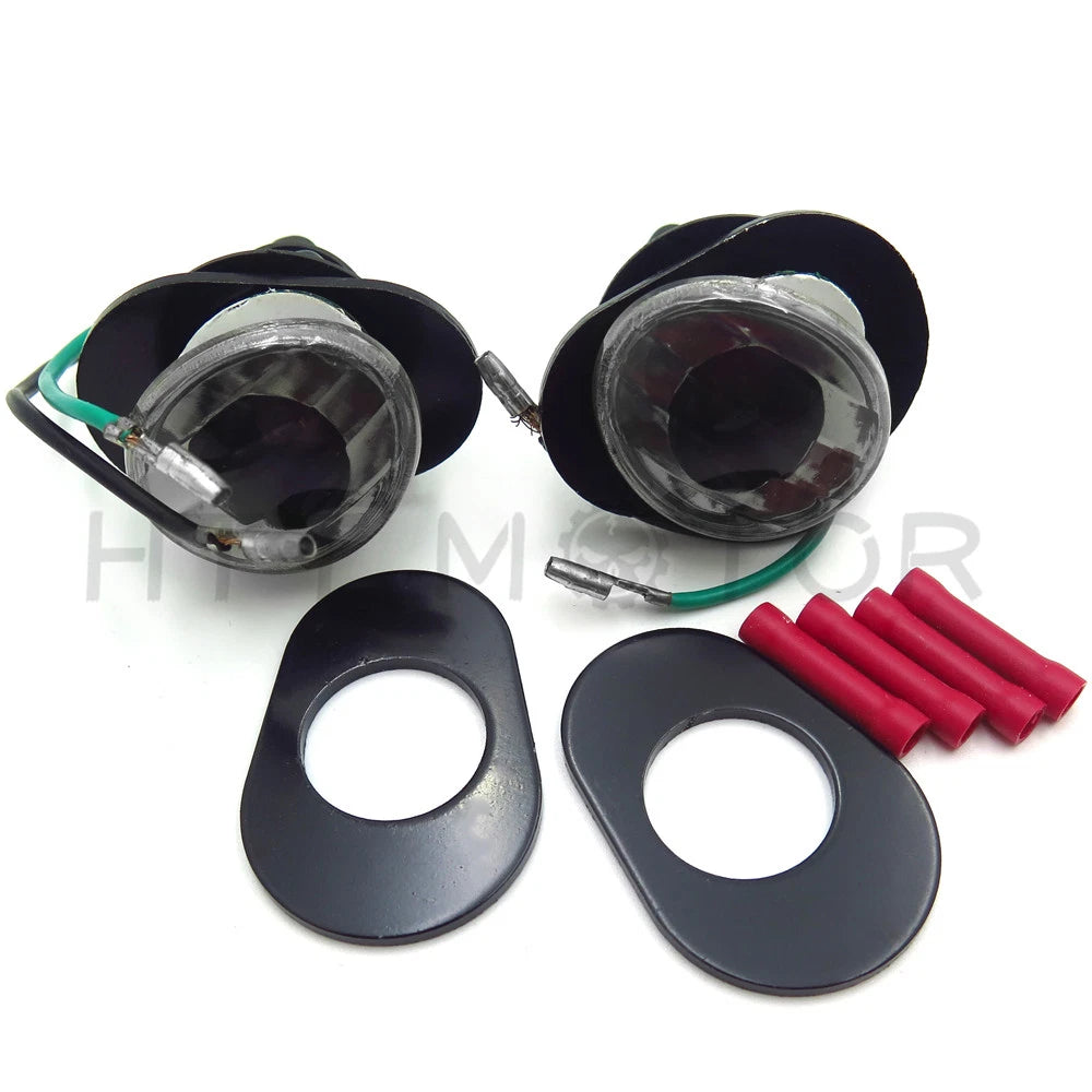 Smoke Flush Mount LED Turn Signals for Kawasaki ZZR600 (2005–2006)