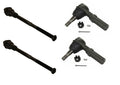 Set of 4 Moog Front Inner & Outer Steering Tie Rod Ends for Chevrolet GMC