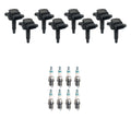 Set of 8 Ignition Coils & Denso Iridium Spark Plugs for Audi A6 Quattro S8 (2001–2010)